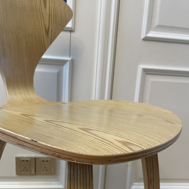Wood Base Counter Stools for Kitchen Island & Bar, Natural Finish