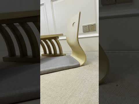 2pcs/lot Japanese Style Zaisu Chair - Natural Finish