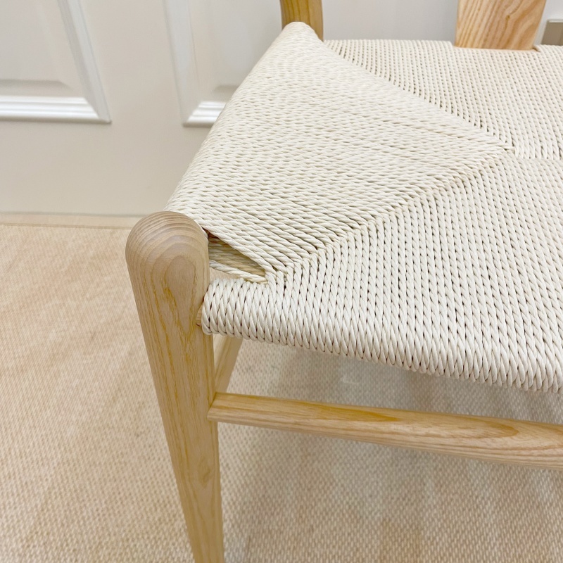 Hans Wegner Y Chair (Wishbone Chair) in Solid Ash wood Natural Finish Oil Finish