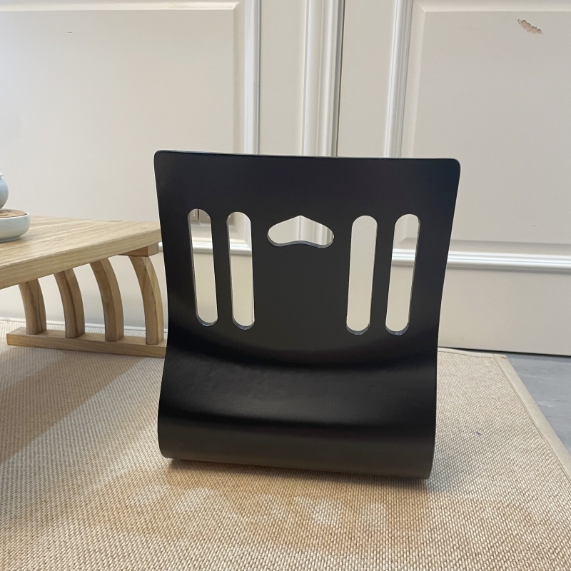 4pcs/lot Japanese Style Zaisu Chair - Black Finish
