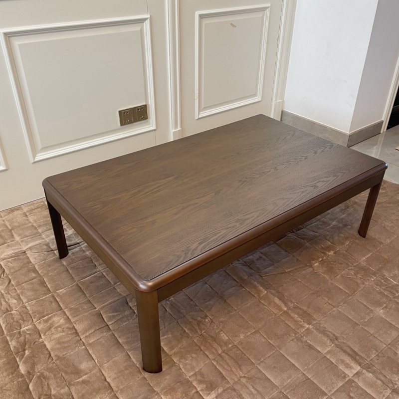 Japanese Style Kotatsu Foot Warmer Heated Table Rectangle 120cm Home Furniture Modern Wood Living Room Floor Coffee Table Wooden