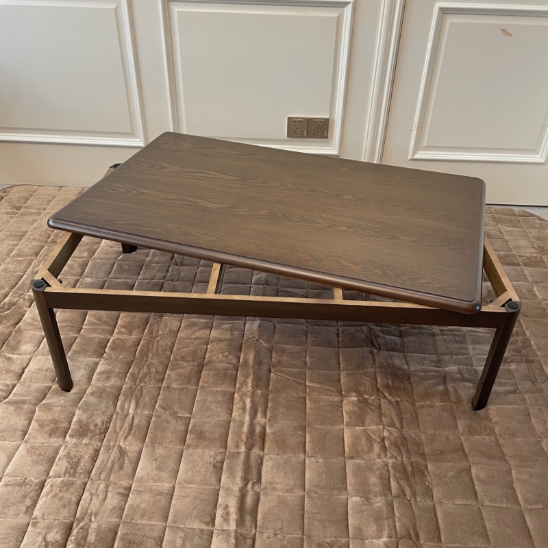 Japanese Style Kotatsu Foot Warmer Heated Table Rectangle 120cm Home Furniture Modern Wood Living Room Floor Coffee Table Wooden