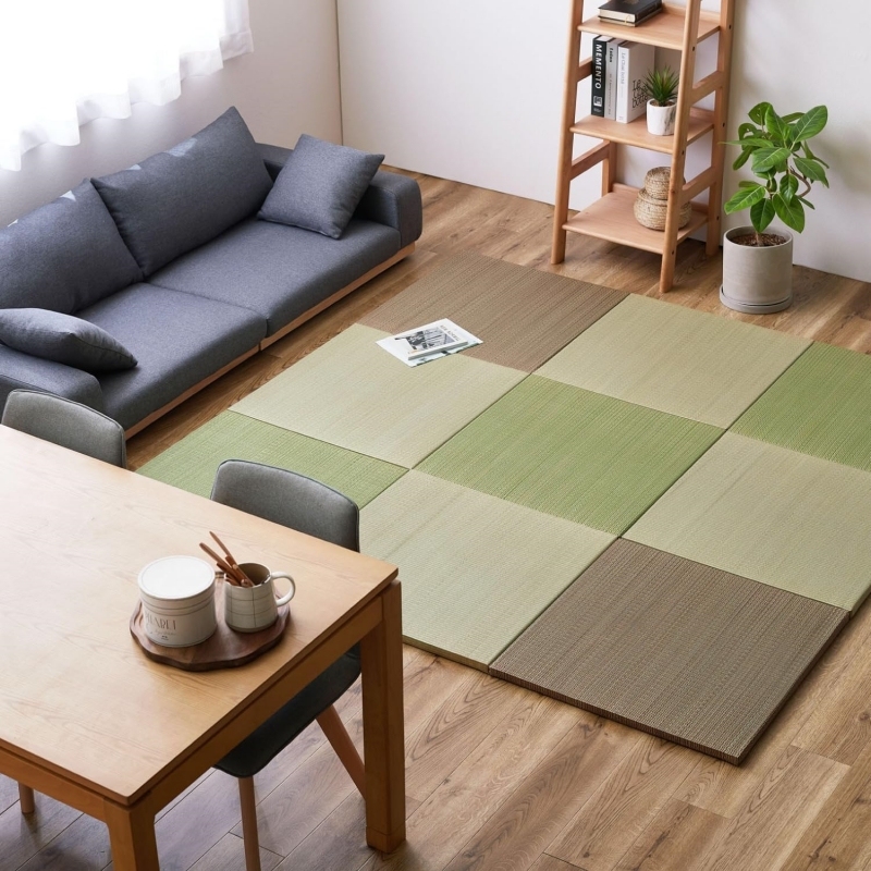 DIY Rush Grass Mat Flooring for a Japanese-Inspired Space