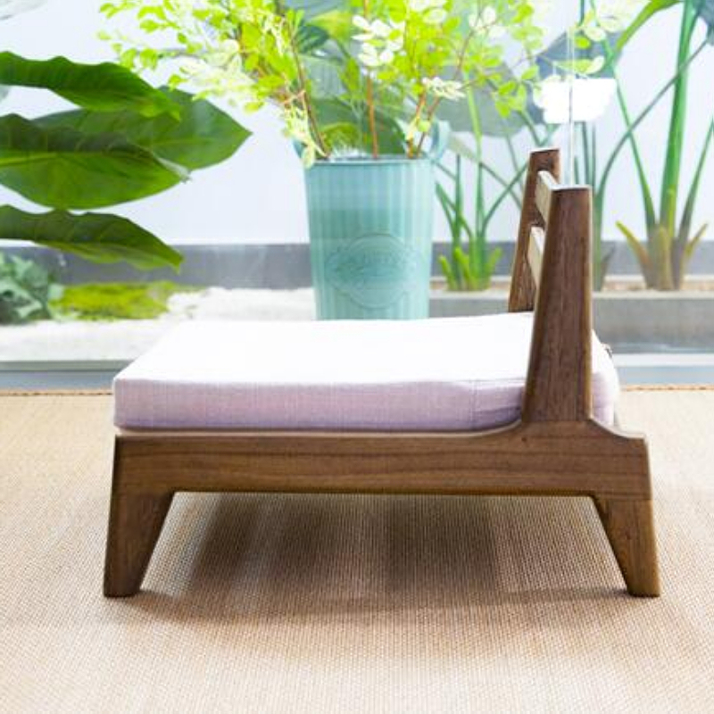 Ergonomic Japanese Floor Chair with Arm Support