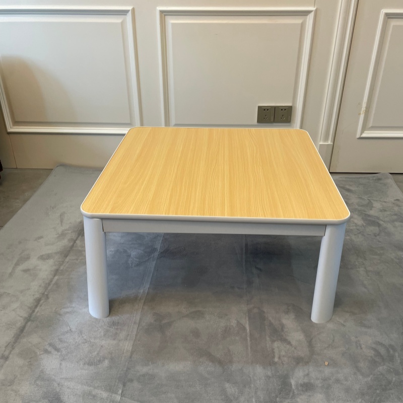 Low-Profile Kotatsu Set - Complete 4-Piece Kit with White Table