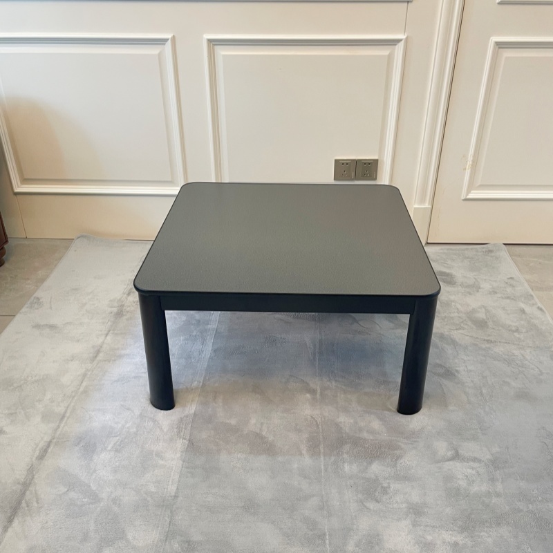 Stay Warm with a 4-Piece Kotatsu Set - Black Table, Heater, Futon