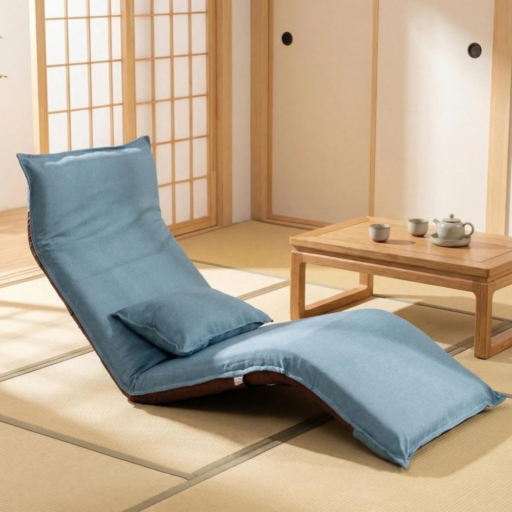 14-Position Adjustable Floor Chair – Foldable Design for Compact Storage