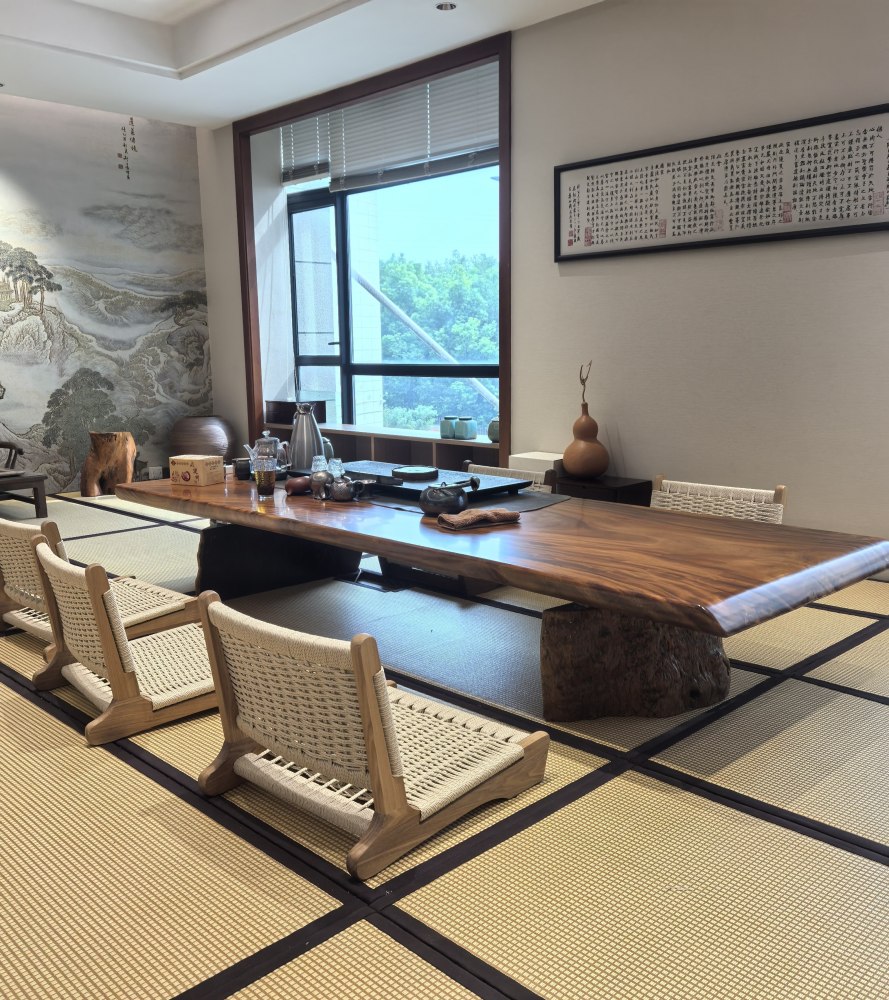 Tatami Legless Chair Woven Rattan Tatami Backrest Chair