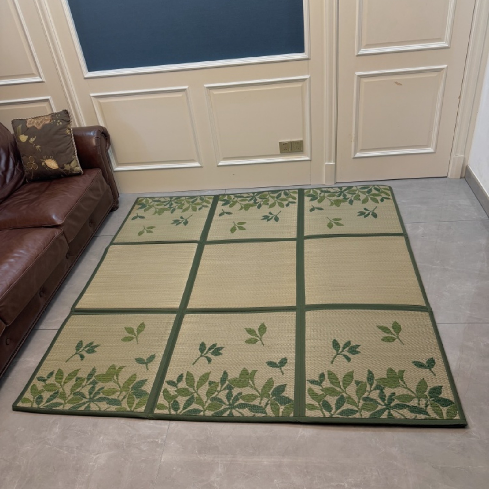 Japanese Igusa Tatami Mat – Traditional Rush Floor Carpet for Home & Meditation – Lightweight