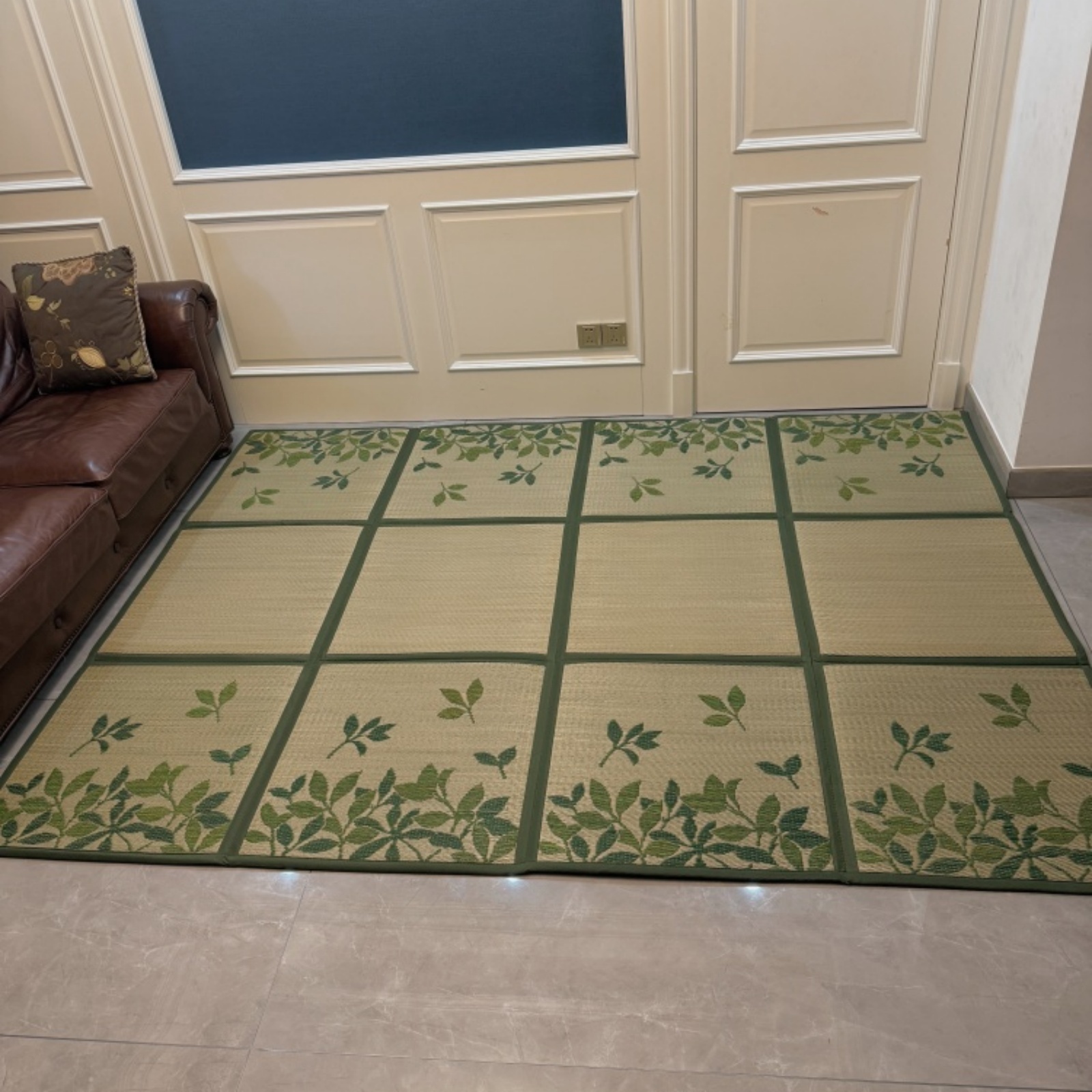 Japanese Igusa Tatami Mat – Traditional Rush Floor Carpet for Home & Meditation – Lightweight