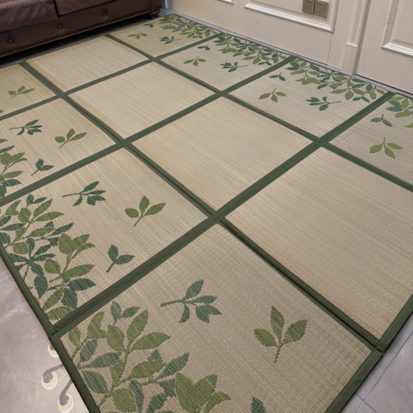 Japanese Igusa Tatami Mat – Traditional Rush Floor Carpet for Home & Meditation – Lightweight