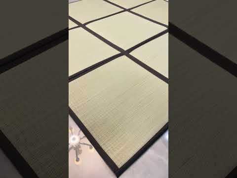 Japanese Igusa Tatami Mat – Traditional Rush Floor Mat for Living Room & Bedroom – Lightweight Natural Carpet