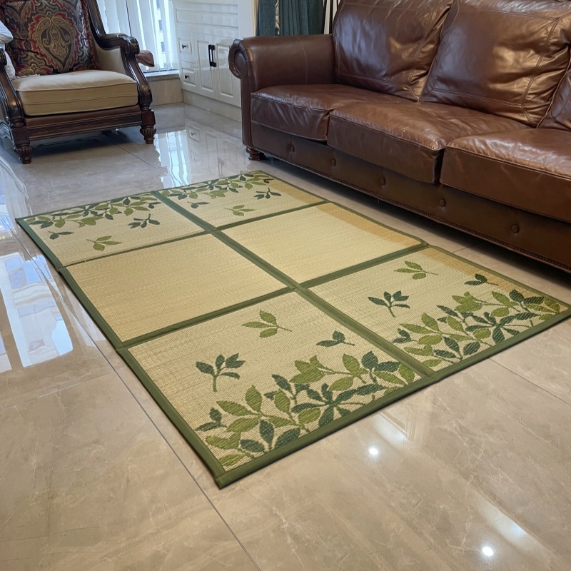 Japanese Igusa Tatami Mat – Traditional Rush Floor Carpet for Home & Meditation – Lightweight