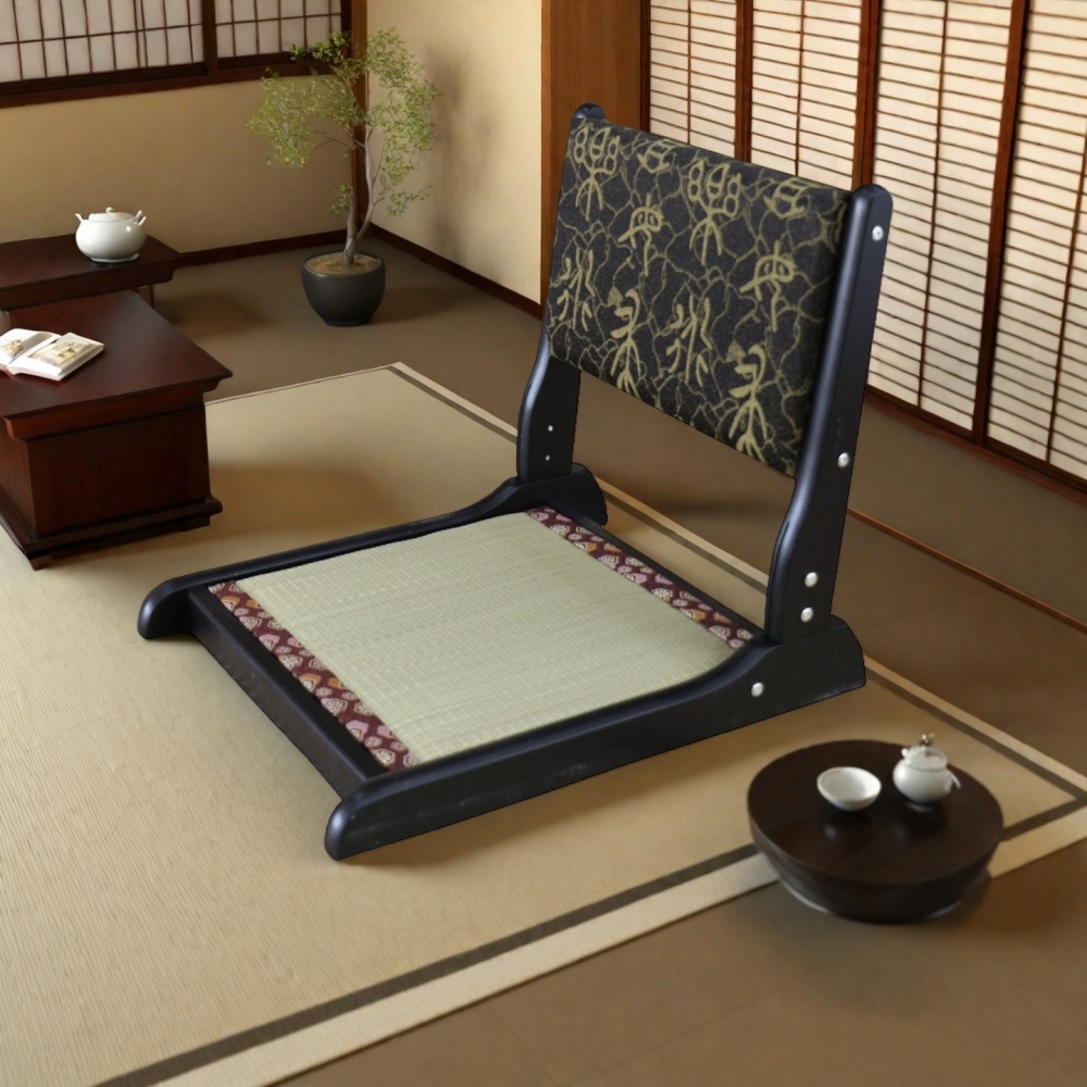 Japanese Tatami Chair Foldable – Floor Seating with Back Support
