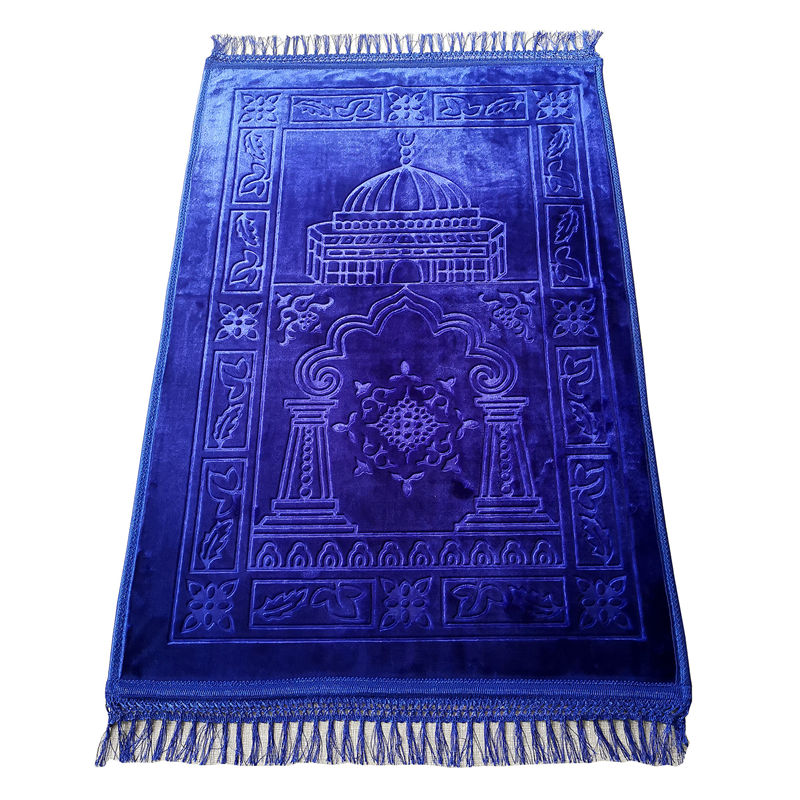 Tapis de prière musulman en fibre de polypropylène portable exquis