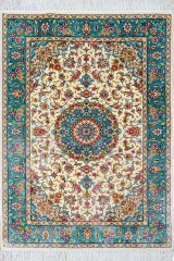 Tapis en soie fait à la main
