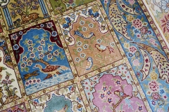Tapis en soie fait à la main