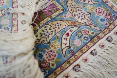 Tapis en soie fait à la main