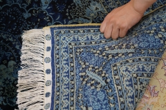 tapis en soie fait à la main