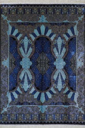 tapis en soie fait à la main