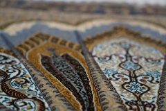tapis en soie fait à la main