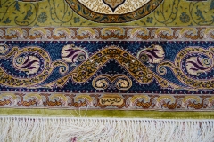 tapis en soie fait à la main