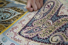 tapis en soie fait à la main