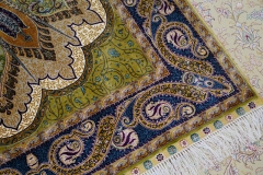 tapis en soie fait à la main