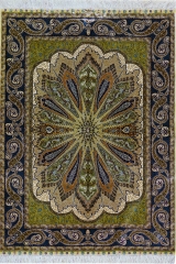 tapis en soie fait à la main