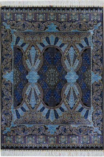 tapis en soie fait à la main