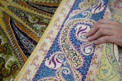 tapis en soie fait à la main