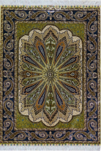 tapis en soie fait à la main