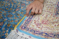 tapis en soie fait à la main