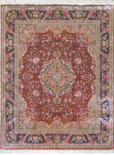 ペルシャのシルク絨毯