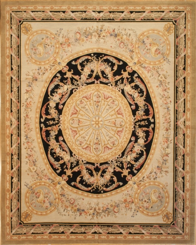 Tapis Savonnerie noué à la main