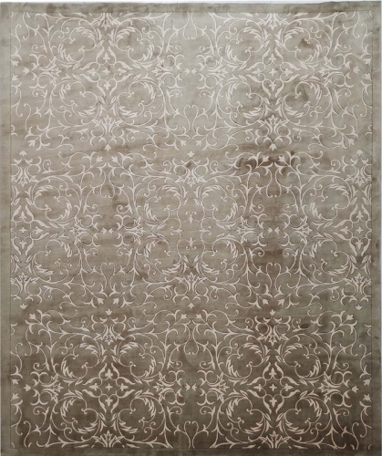 Tapis en soie noué à la main