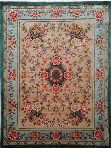 Tapis en soie noué à la main