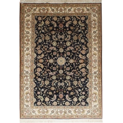 4x6 Tapis en soie fait à la main