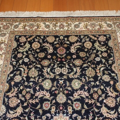 4x6 Tapis en soie fait à la main