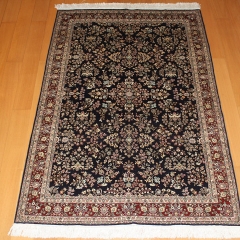 4x6 Tapis en soie fait à la main