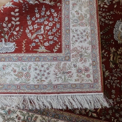 4x6 Tapis en soie fait à la main