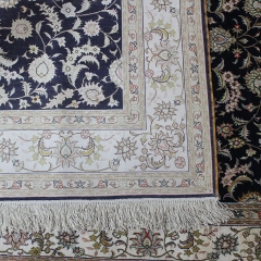 4x6 Tapis en soie fait à la main