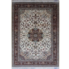 Tapis en soie fait à la main