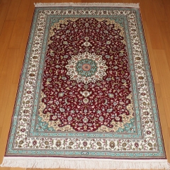 Tapis en soie fait à la main