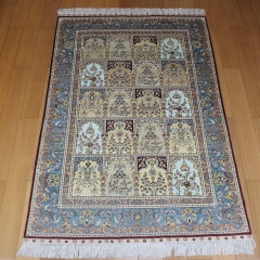Tapis en soie fait à la main