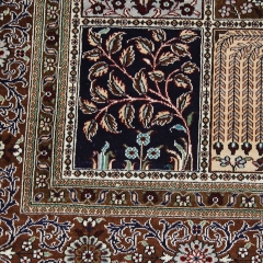 Tapis en soie fait à la main