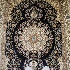 Tapis en soie fait à la main