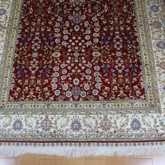 Tapis en soie fait à la main