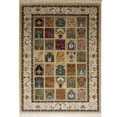 Tapis en soie fait à la main