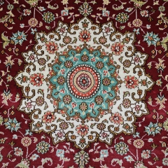 Tapis en soie fait à la main